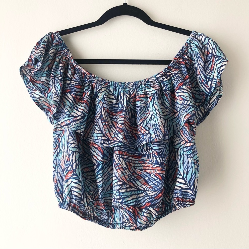 🛍 4/$25! Forever 21 Silky Off the Shoulder Top